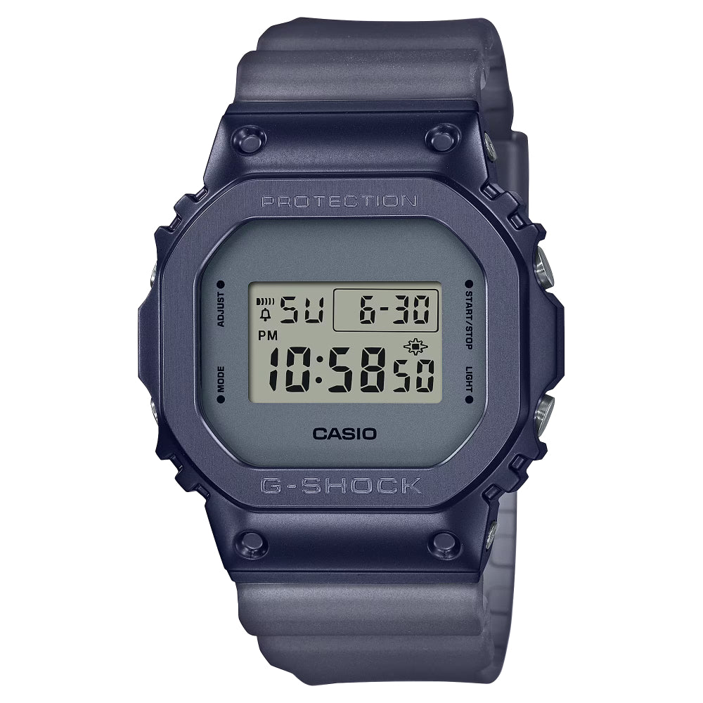 G-Shock G-Steel Digital Watch with Translucent Blue Resin Band