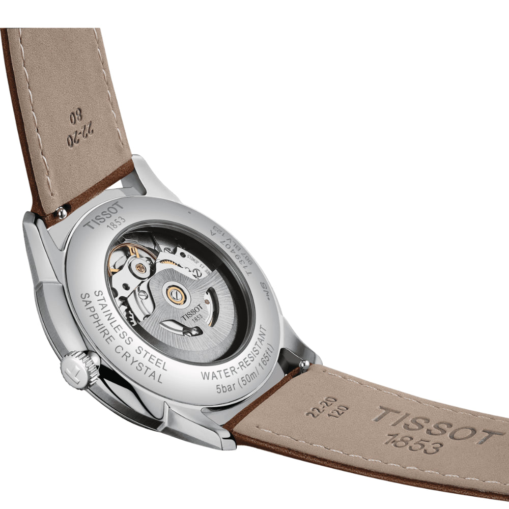 Tissot Chemin Des Tourelles Powermatic 80 Automatic Men's Wristwatch with 42mm Case Size