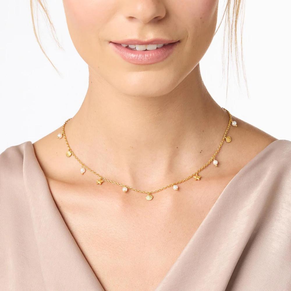 Julie Vos Delicate Pearl - Sanibel Charm Necklace
