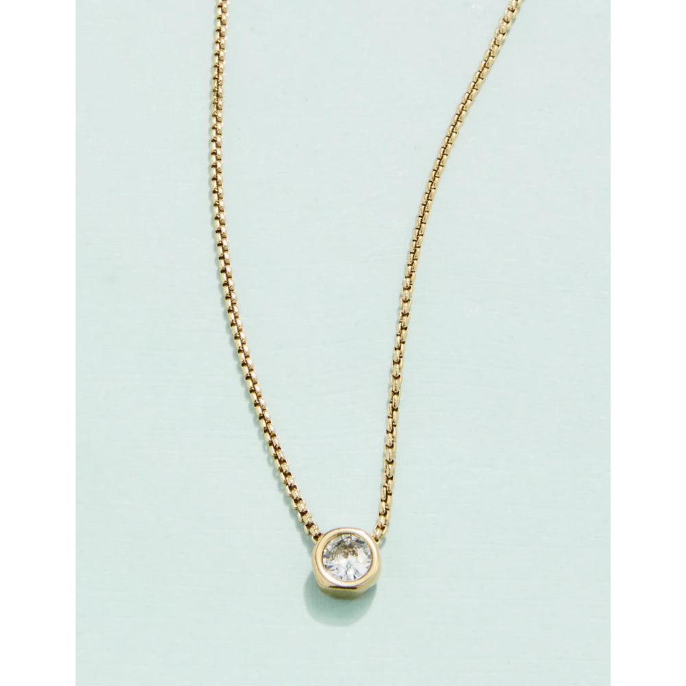 Spartina Little Lighthouse-style Cubic Zirconia Gold-plated Necklace for Women's Daily Wear