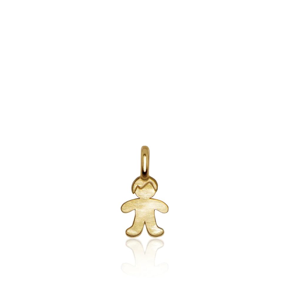 Alex Woo 14K Yellow Gold Hand - finished Mini Charm for Boys