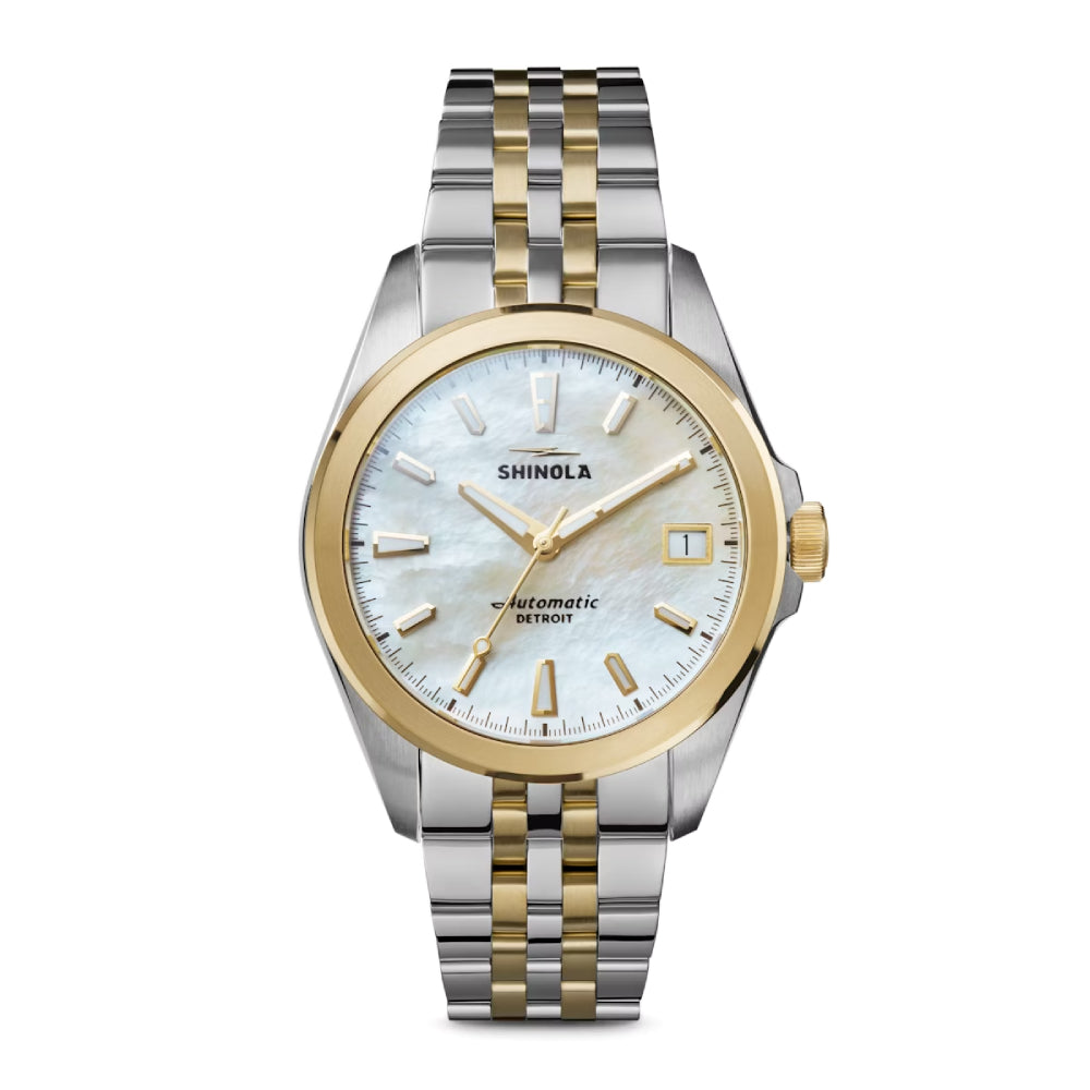 Shinola Circadian Monster 36mm Watch with White Mother-of-Pearl Dial