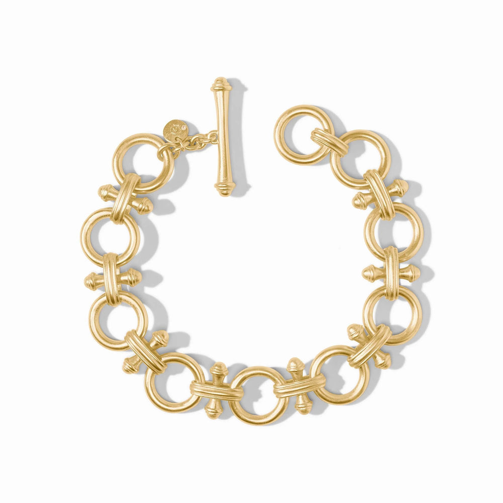 Julie Vos Golden Bamboo Link Adjustable Bracelet for Women