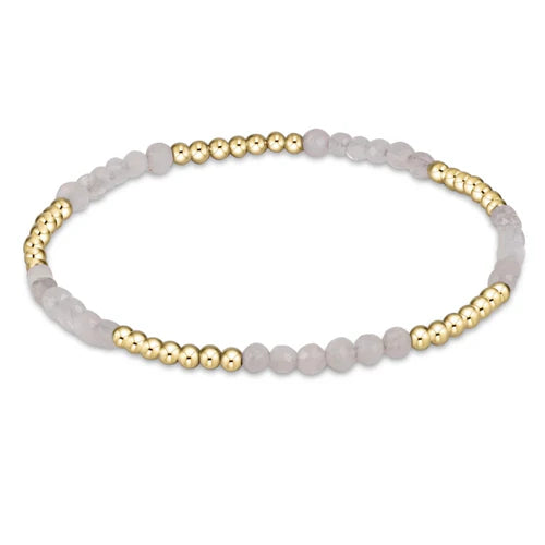 Enchanting 6.25-inch Moonstone Gemstone Bracelet with 2.5mm Blissful Pattern