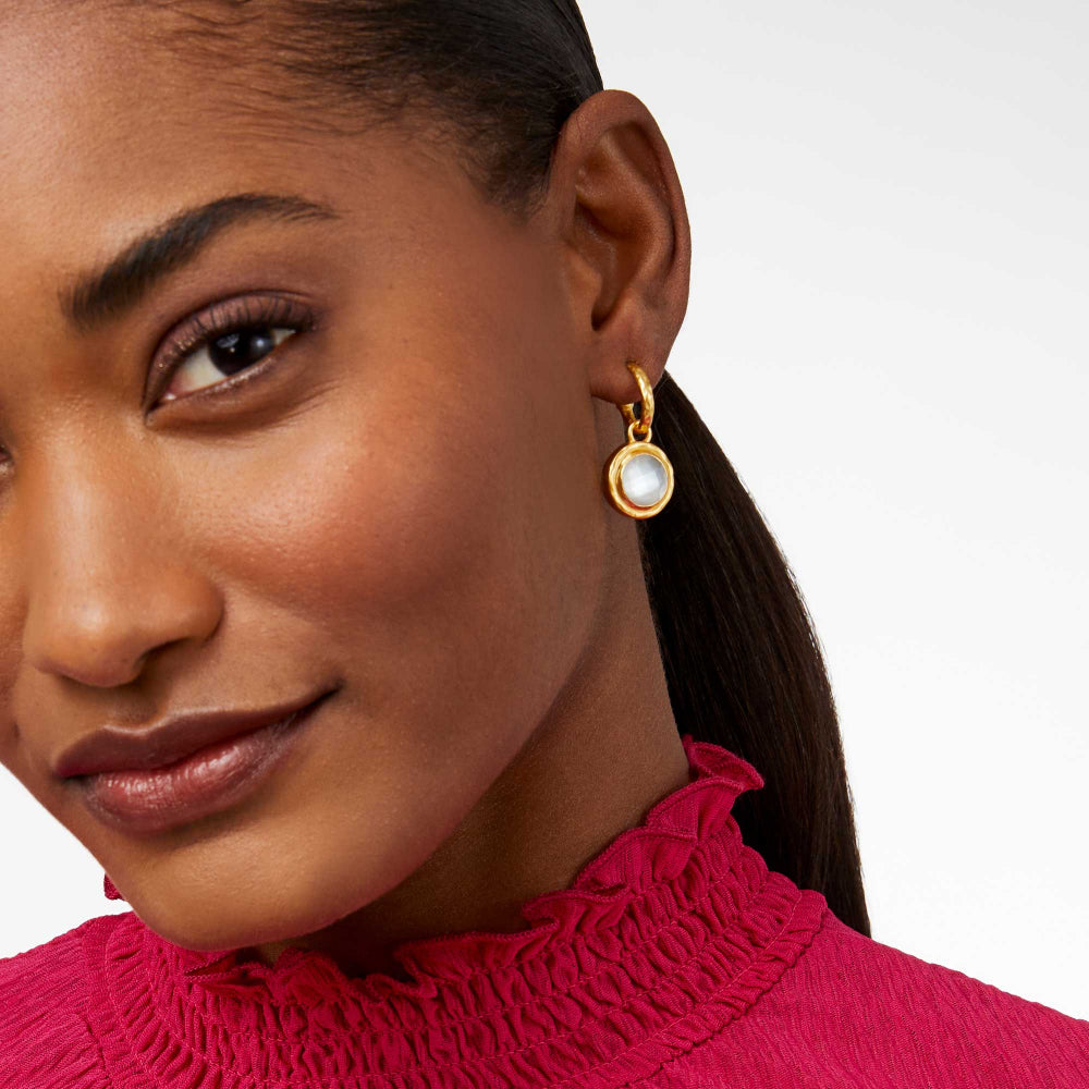 Julie Vos 24k Gold Plated 6-in-1 Astor Charm Earrings