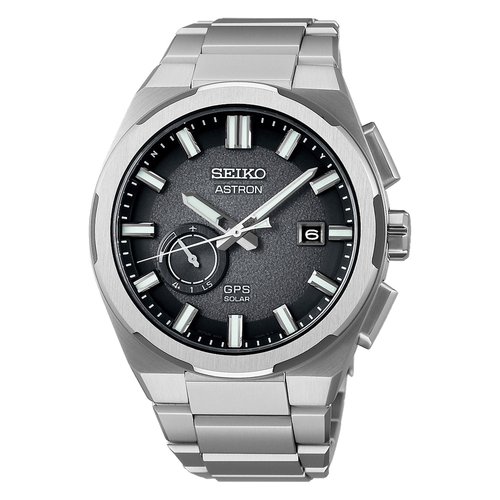 Seiko Astron 42mm GPS Solar Watch with Futuristic Design