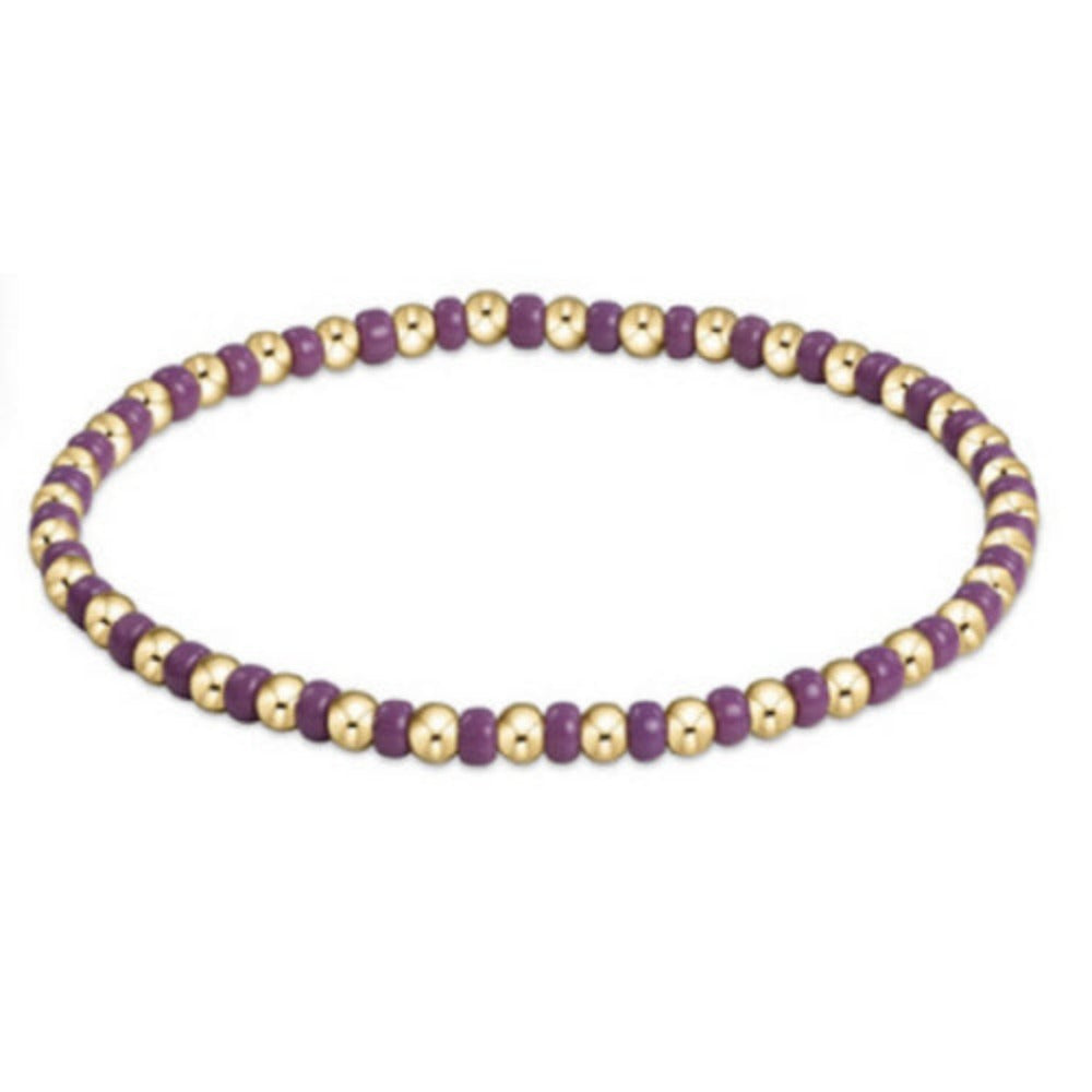 6.25-inch Purple eNewton Gameday Bracelet of Hope and Gratitude