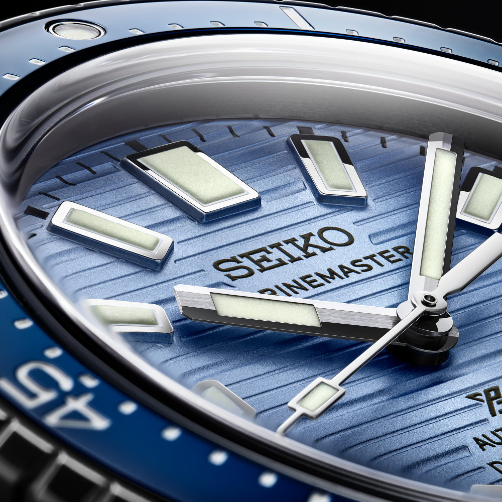 Seiko Prospex Marinemaster Automatic Watch - Light Blue Dial, SJE099