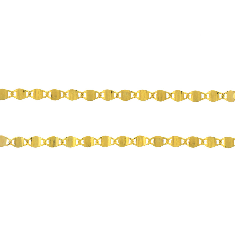 Smyth Jewelers 14k Gold 2.7mm Linked Valentino Welded Bracelet