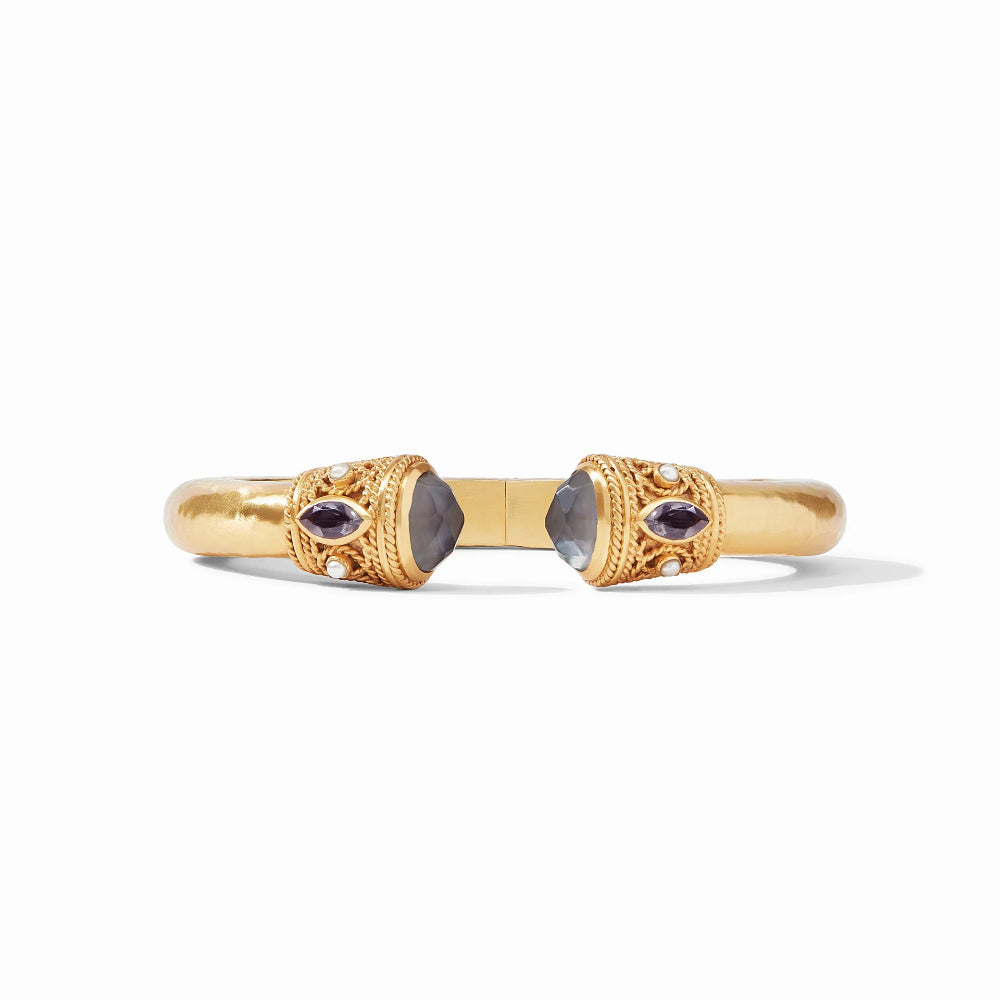 Julie Vos Monaco Style Demi Cuff with Freshwater Pearls and CZ