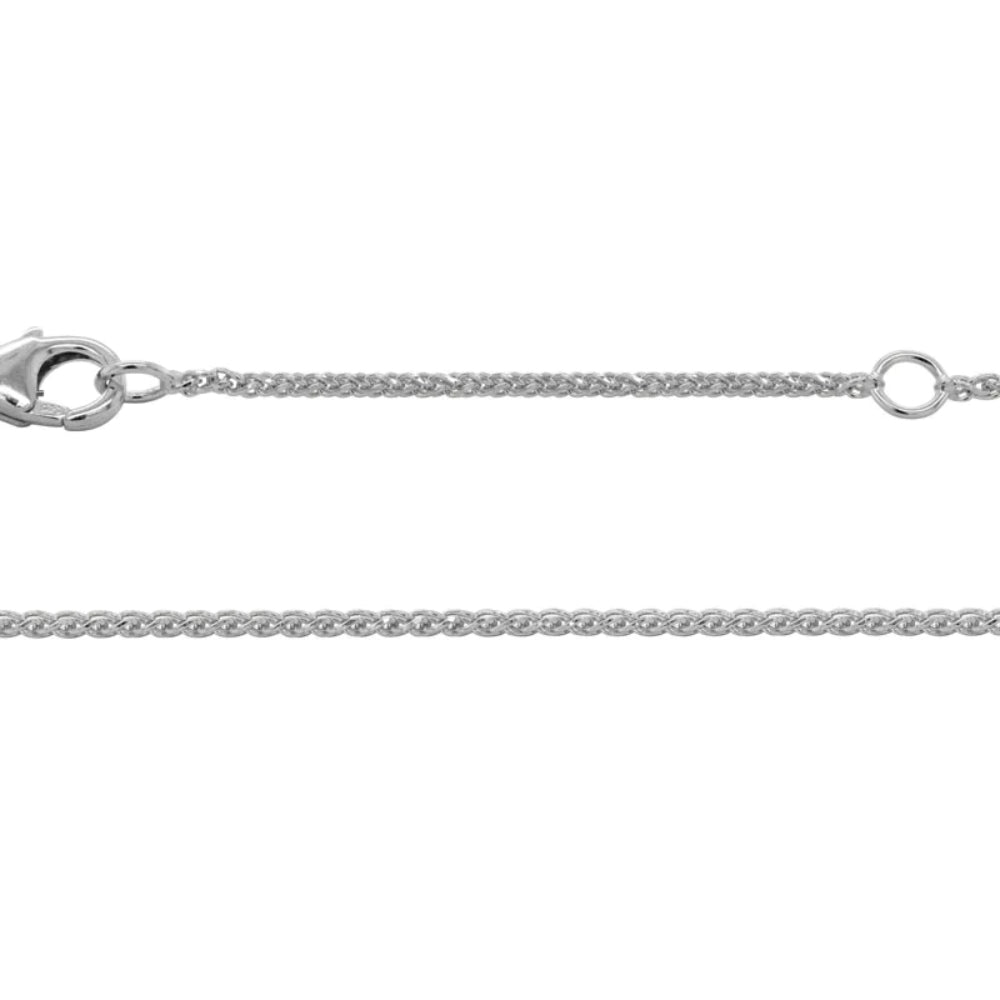 14k Gold Adjustable Diamond-Cut Wheat Chain with Lobster Clasp