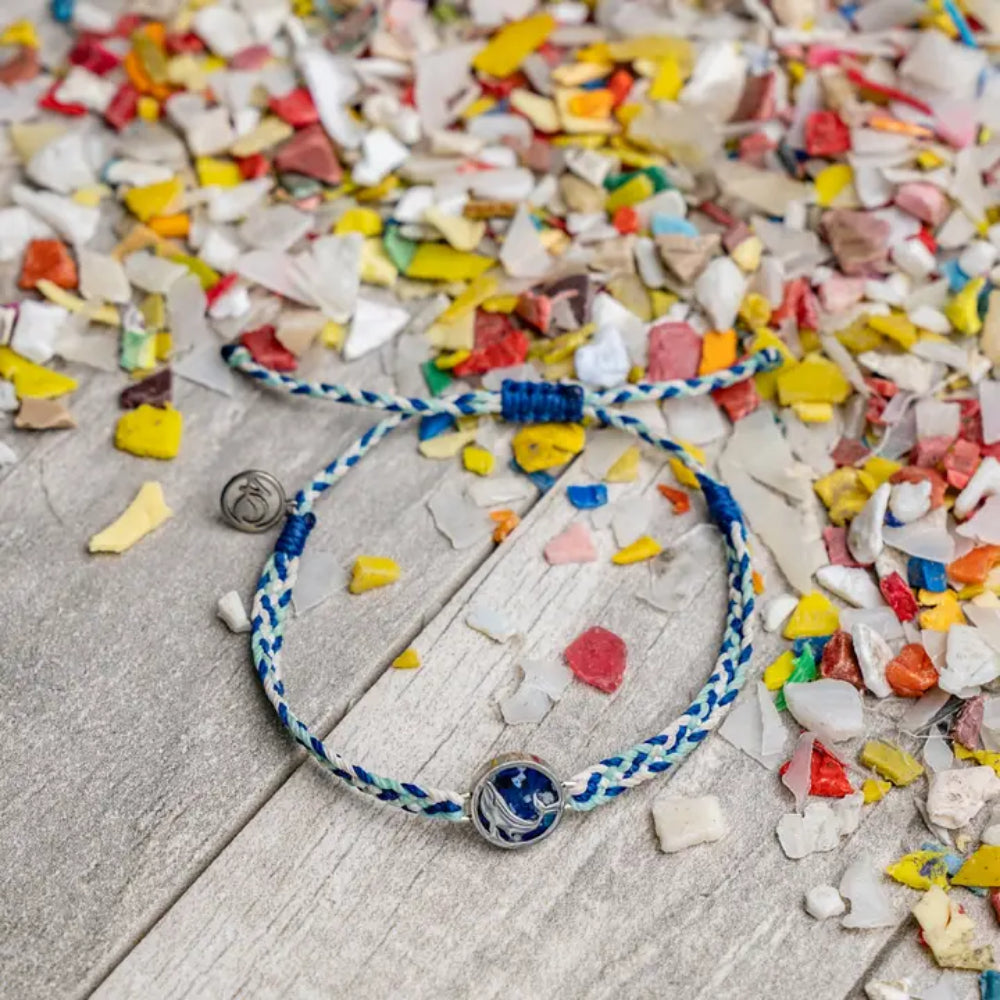4Ocean Handmade Microplastics Whale Bracelet for Both Men and Women