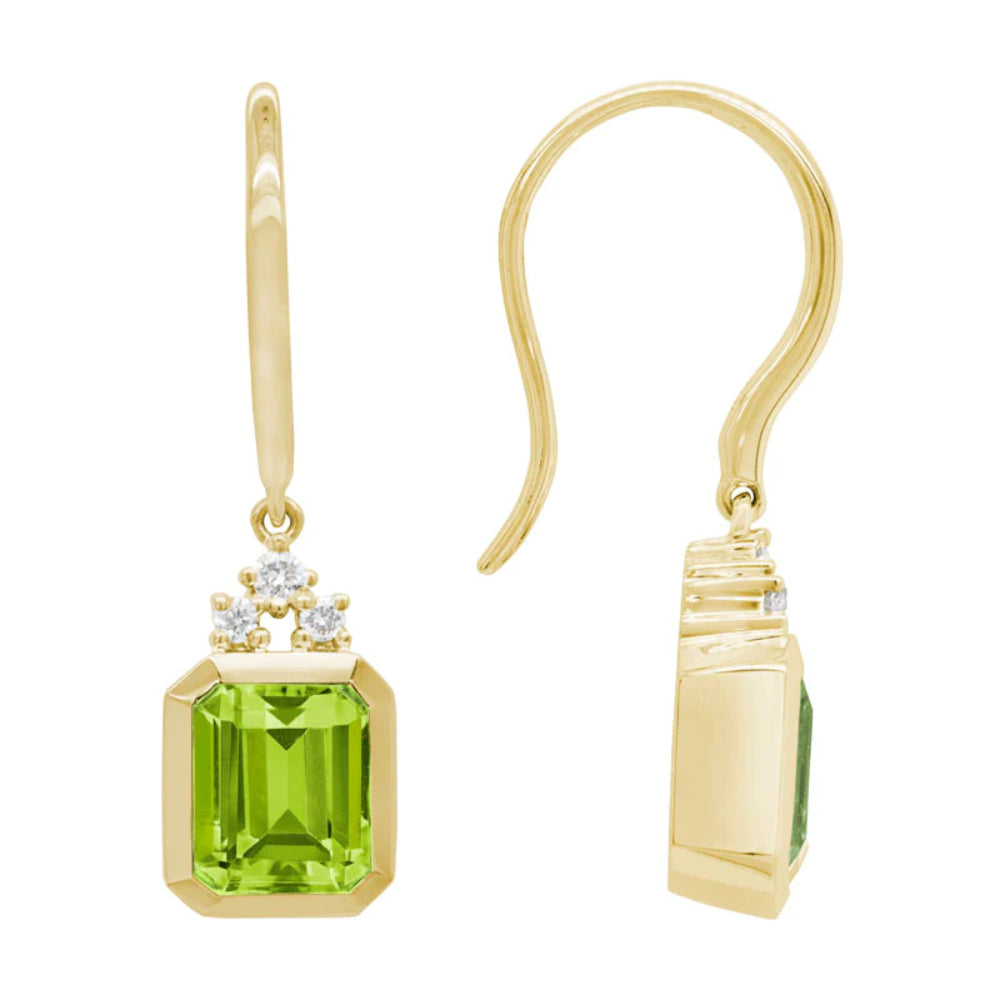 Exquisite 14k Gold Gemstone Stud Earrings for Women's Fashion