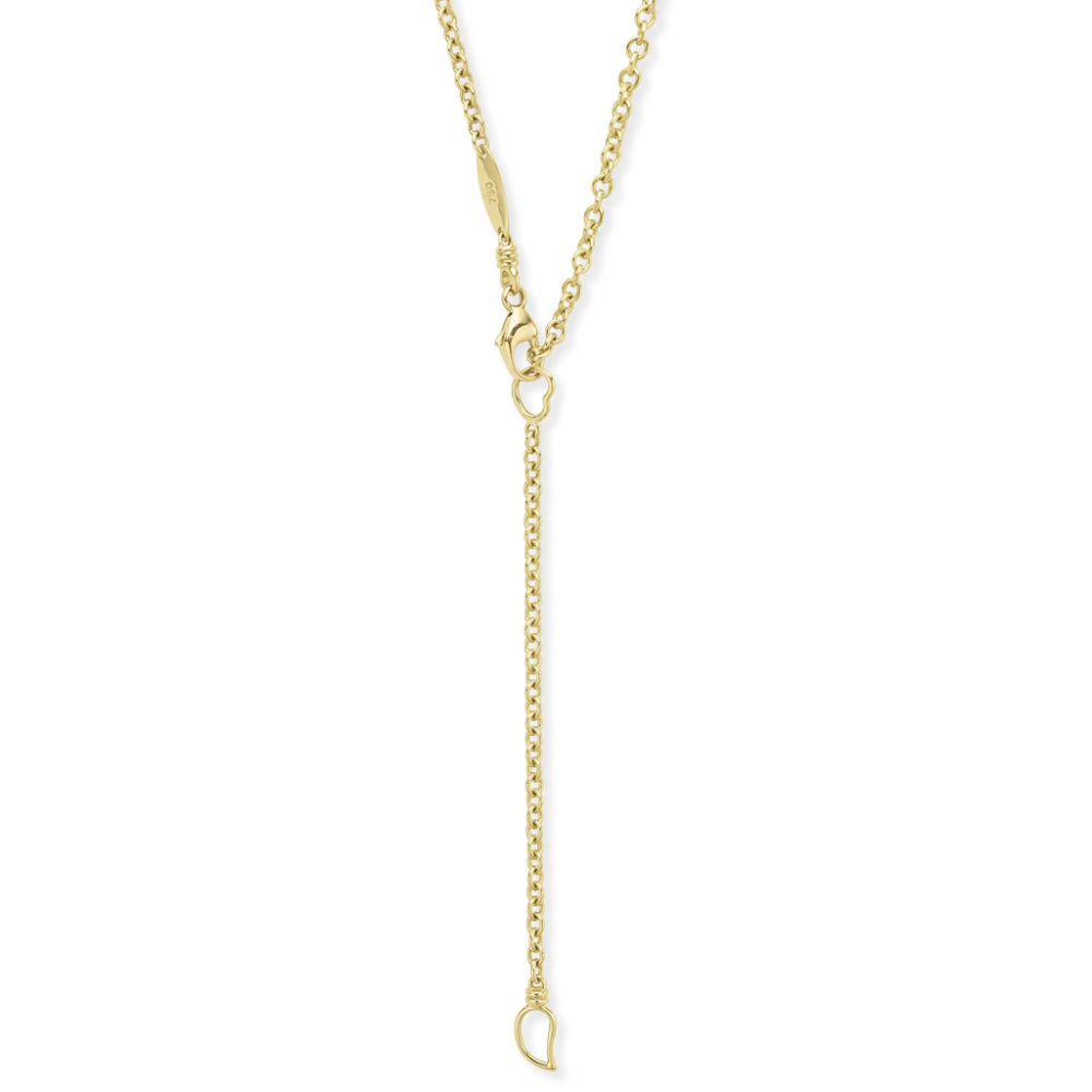 Lagos Meridian 18k Gold Diamond-Embedded Circular Pendant Necklace for Women