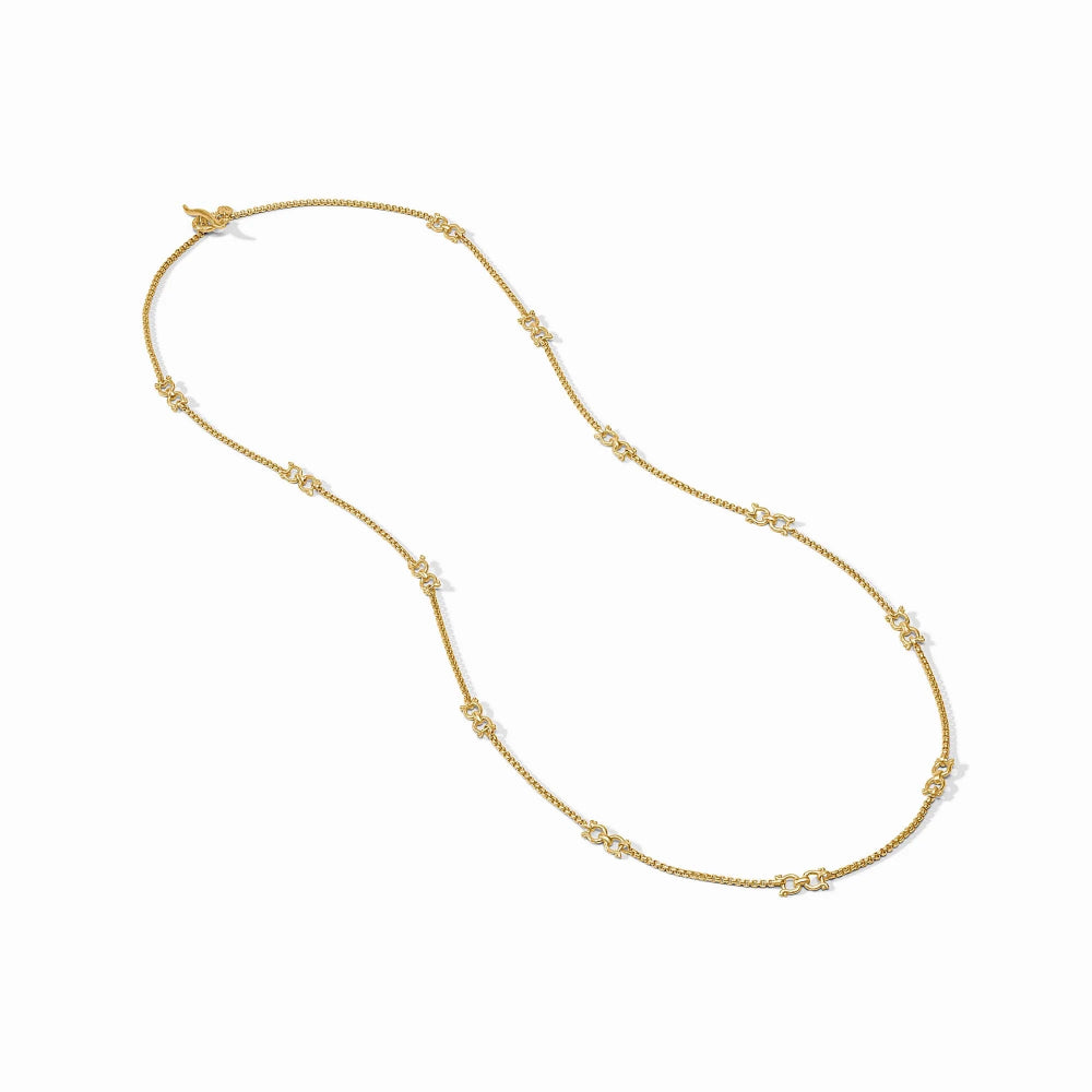 Julie Vos Equestrian-Inspired Saratoga Station 24K Gold Plated Necklace