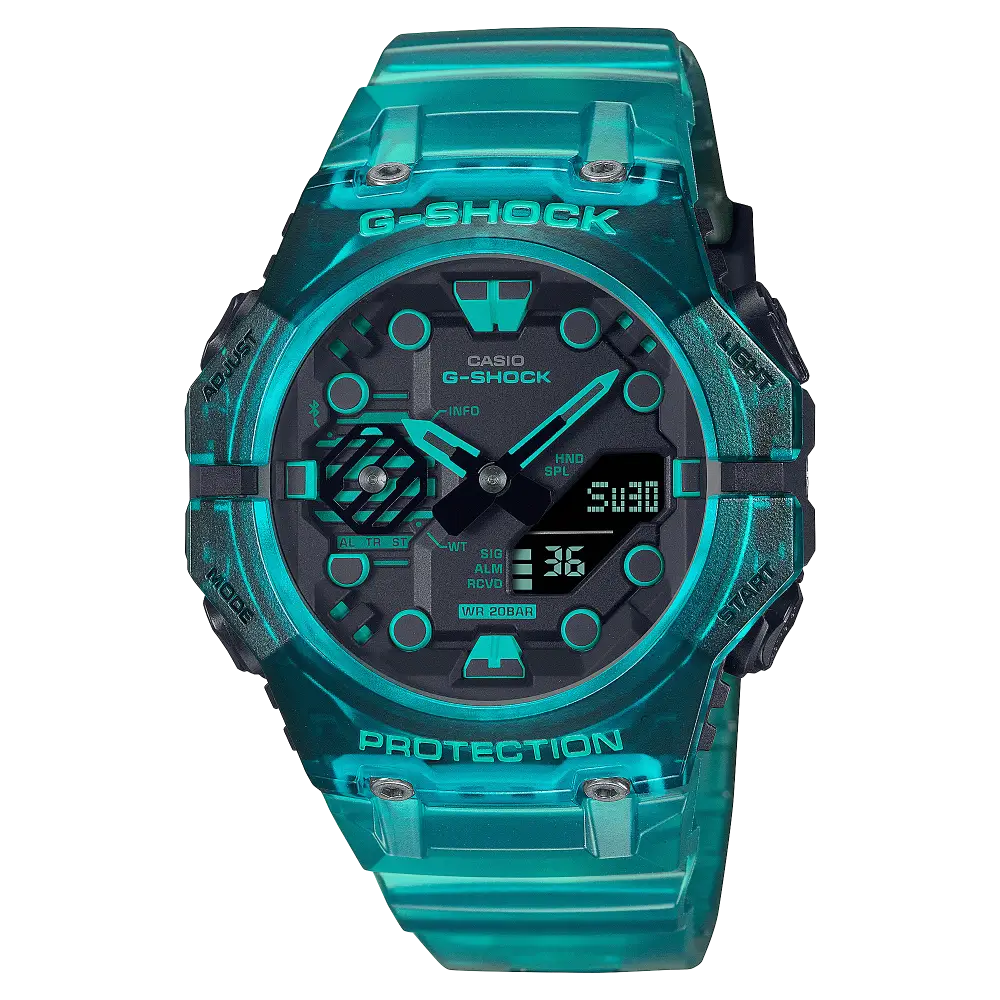 G-Shock GA-B001 Series Analog/Digital Watch - Turquoise Blue, GAB001G-2A