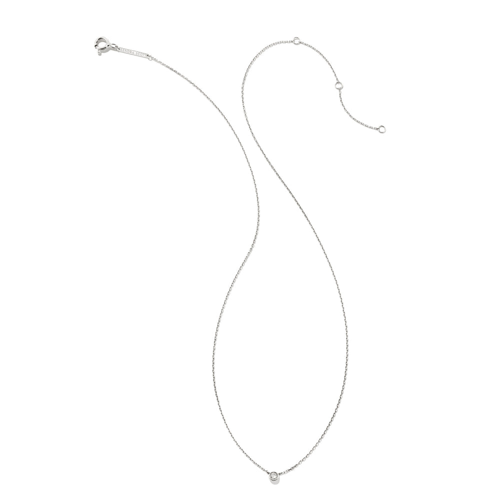 Kendra Scott's Exquisite Audrey 14k Gold Pendant Necklace Adorned with .07ct White Diamond - A Timeless Jewelry Piece
