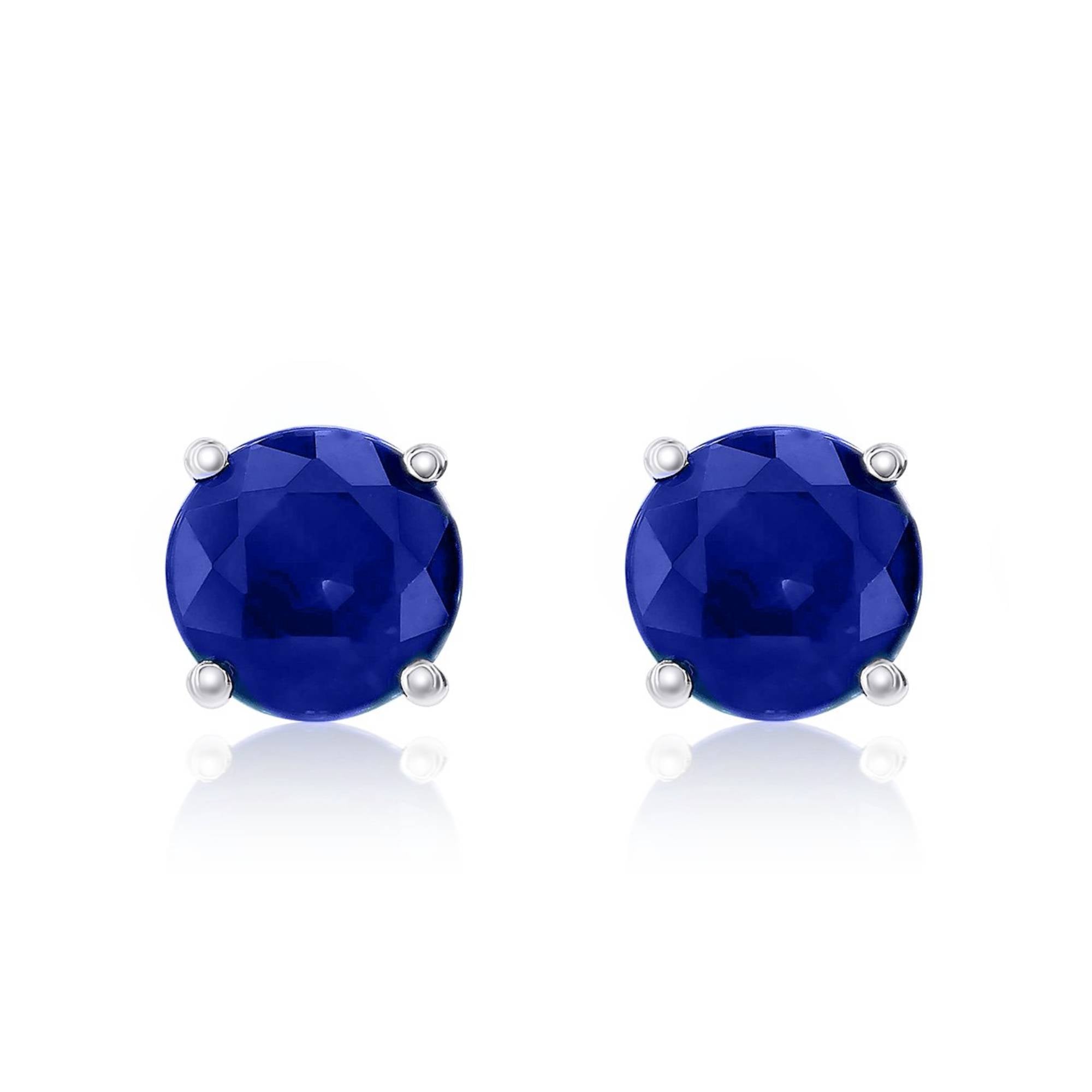 Exquisite 18k Gold Sapphire Stud Earrings by Smyth Jewelers for Elegant Jewelry Lovers