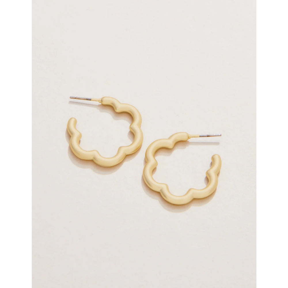 Spartina Fashionable Bubbly Daisy-Style Hoop Earrings for Women