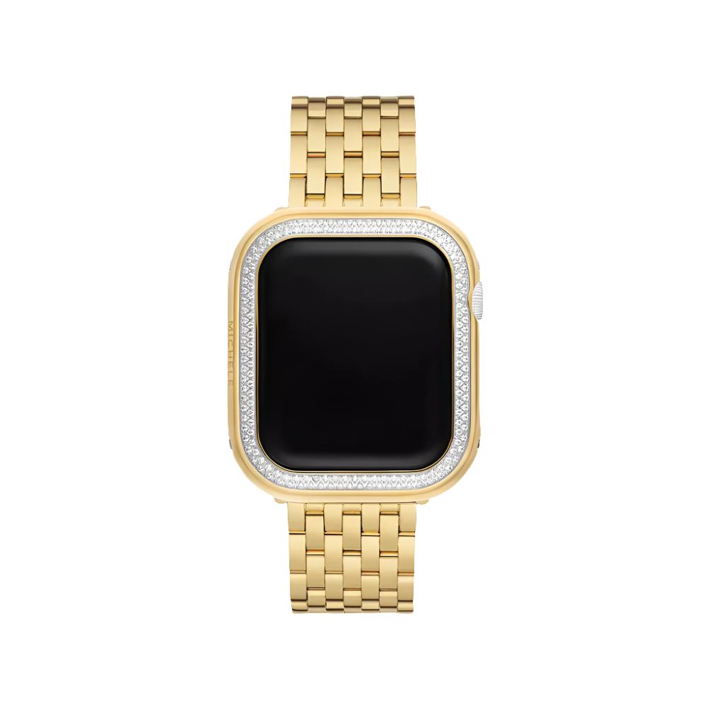 18k Gold Plated 45mm Diamond Case for Apple Watch Series 7, 8 & 9