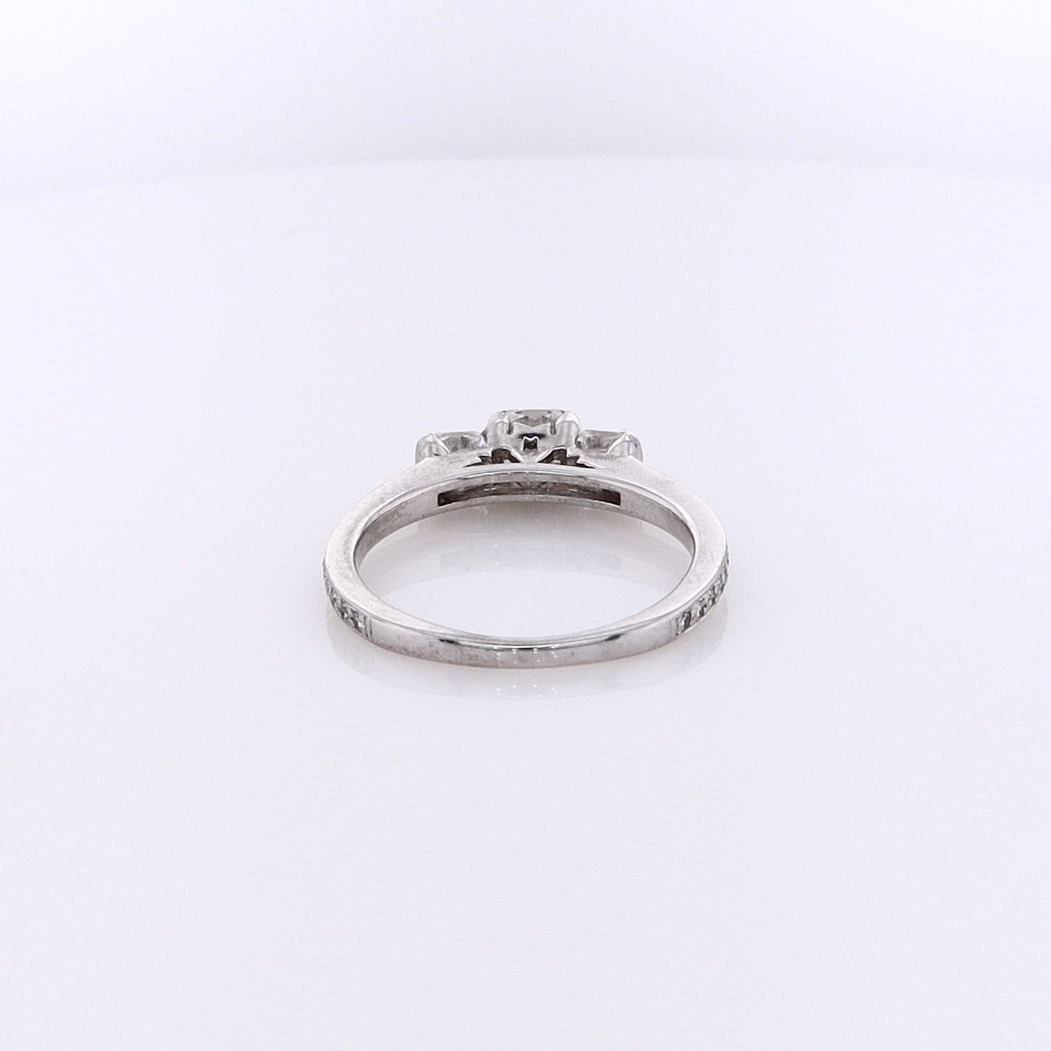 18K White Gold Hearts on Fire Diamond Engagement Ring, Size 7