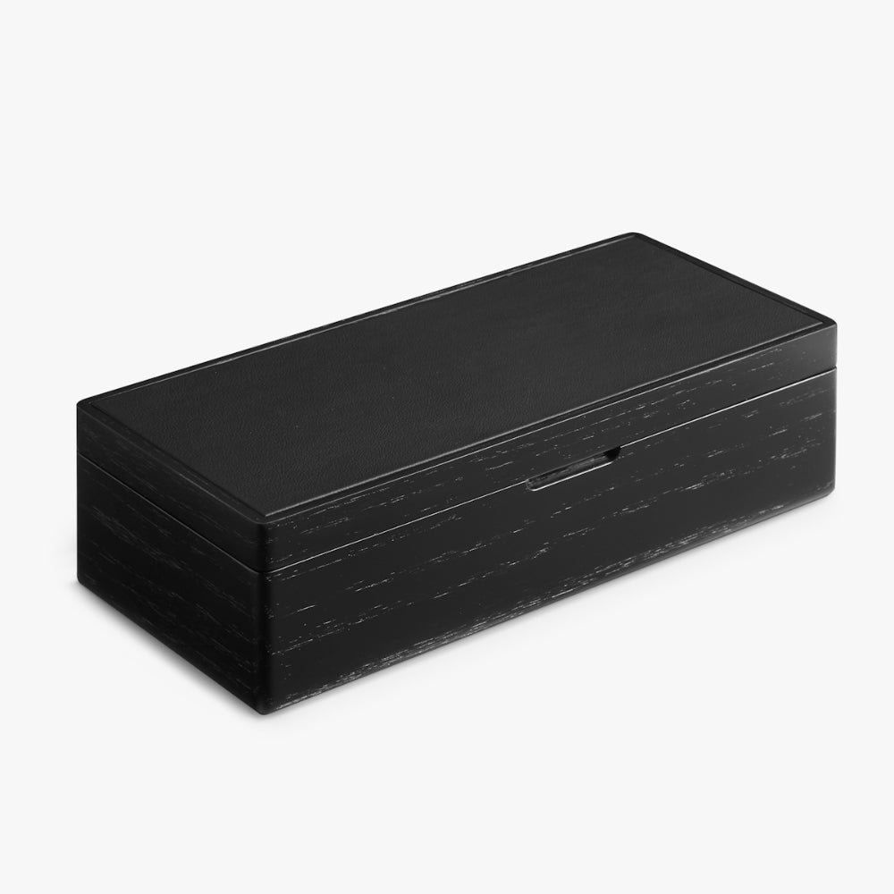Shinola Premium Black Wooden Watch Collectors Storage Box