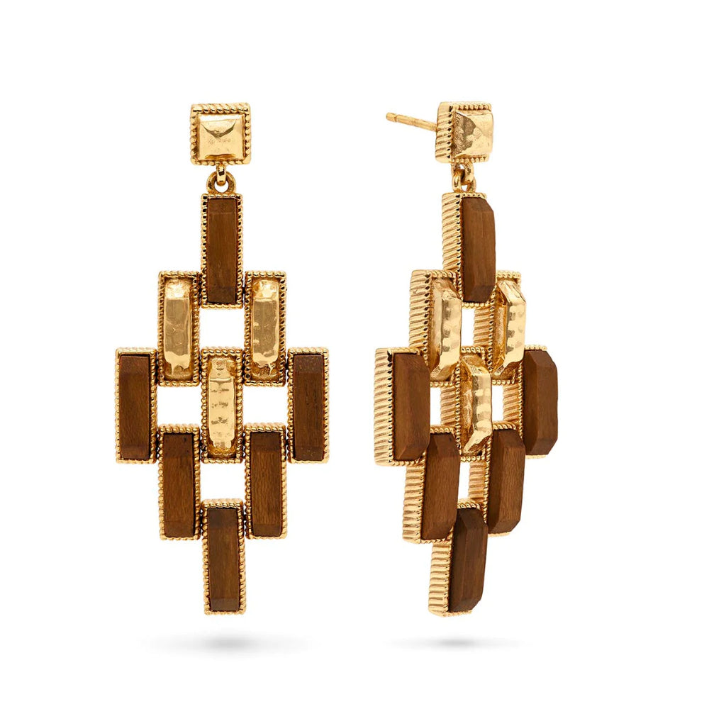 Capucine de Wulf Stylish Pathway Post Chandelier Drop Earrings for Fashion Lovers