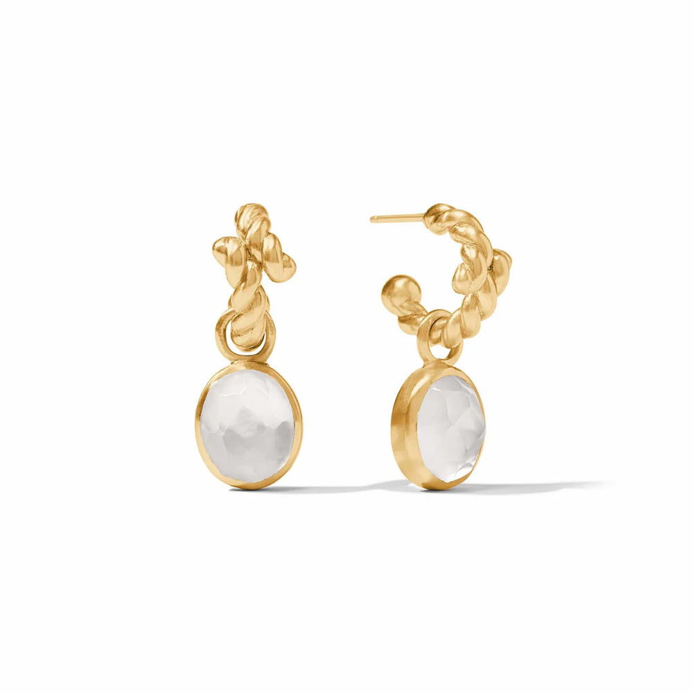Julie Vos Nassau Style Hoop and Charm Earrings for Women