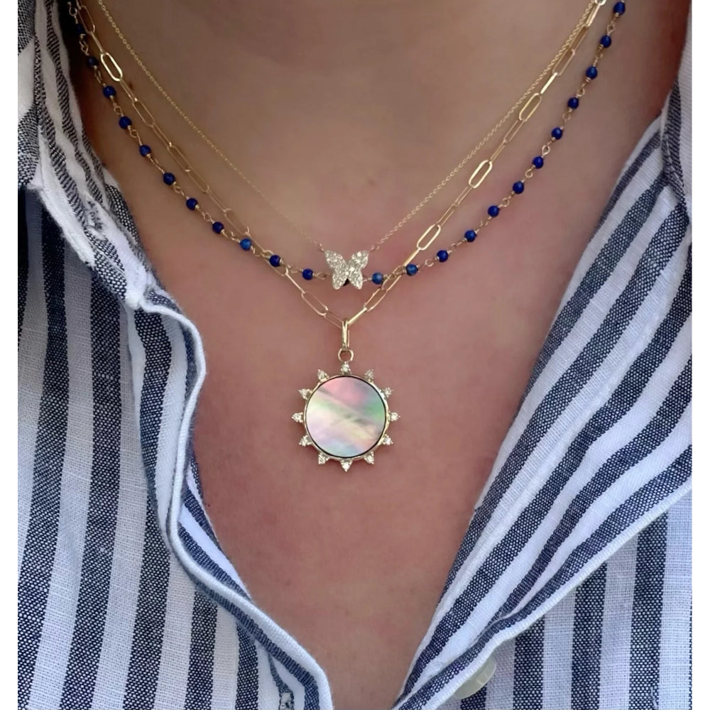 14k Yellow Gold 16-inch Baby Link Chain Necklace by Rachel Reid