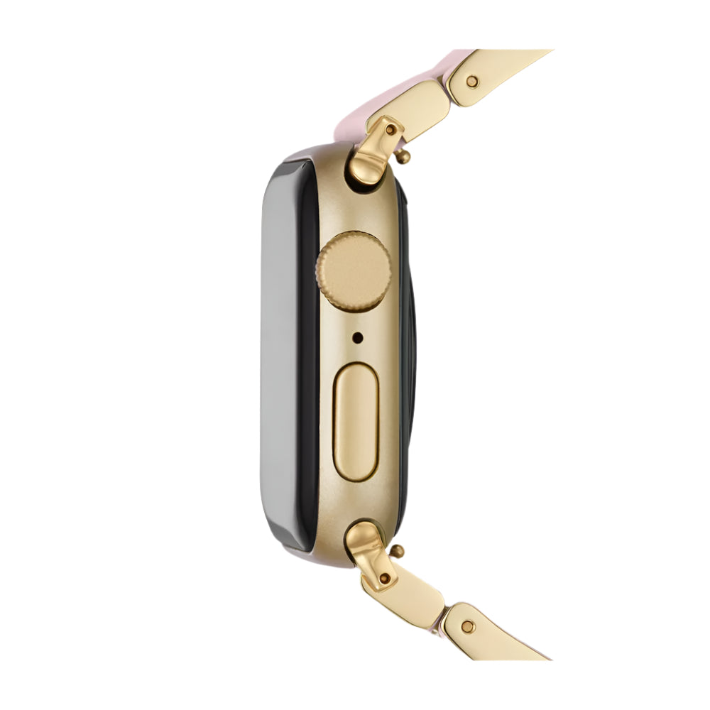 Pink Michele 5 - Link Silicone Band for Series 1 - 9/SE/Ultra 1 - 2 Apple Watch®