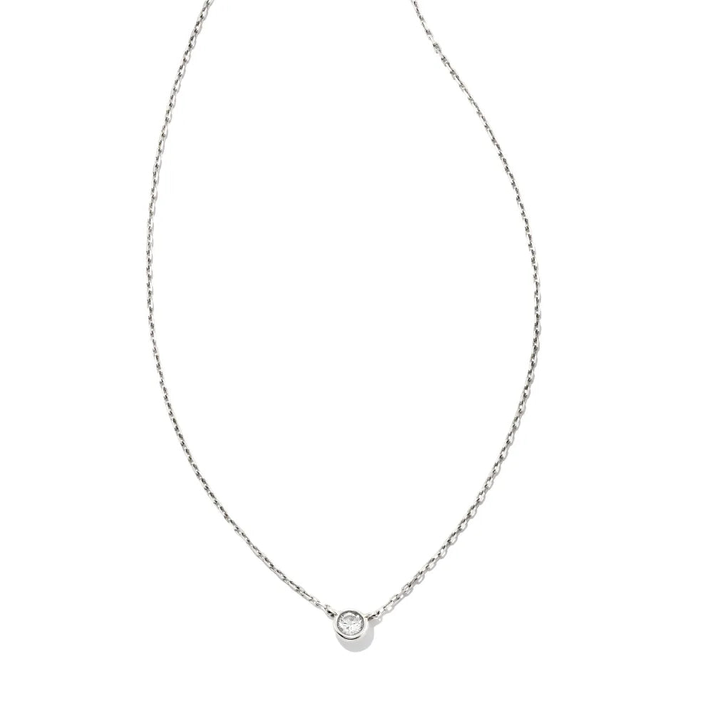 Kendra Scott's Exquisite Audrey 14k Gold Pendant Necklace Adorned with .07ct White Diamond - A Timeless Jewelry Piece