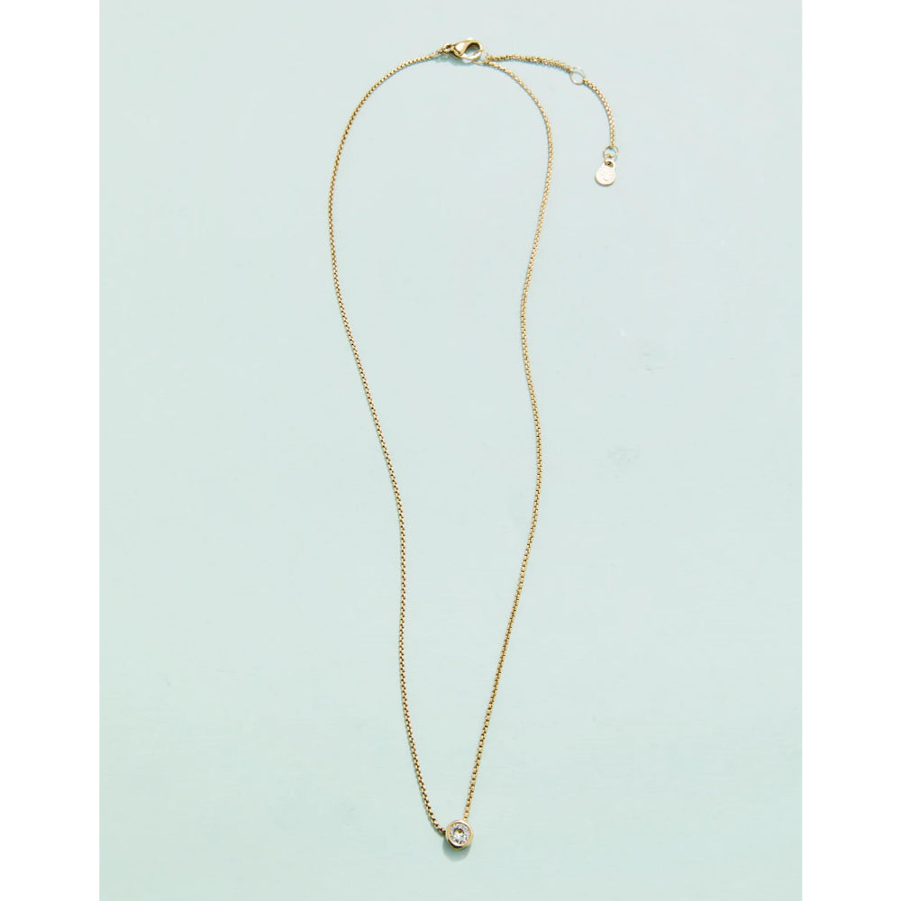 Spartina Little Lighthouse-style Cubic Zirconia Gold-plated Necklace for Women's Daily Wear