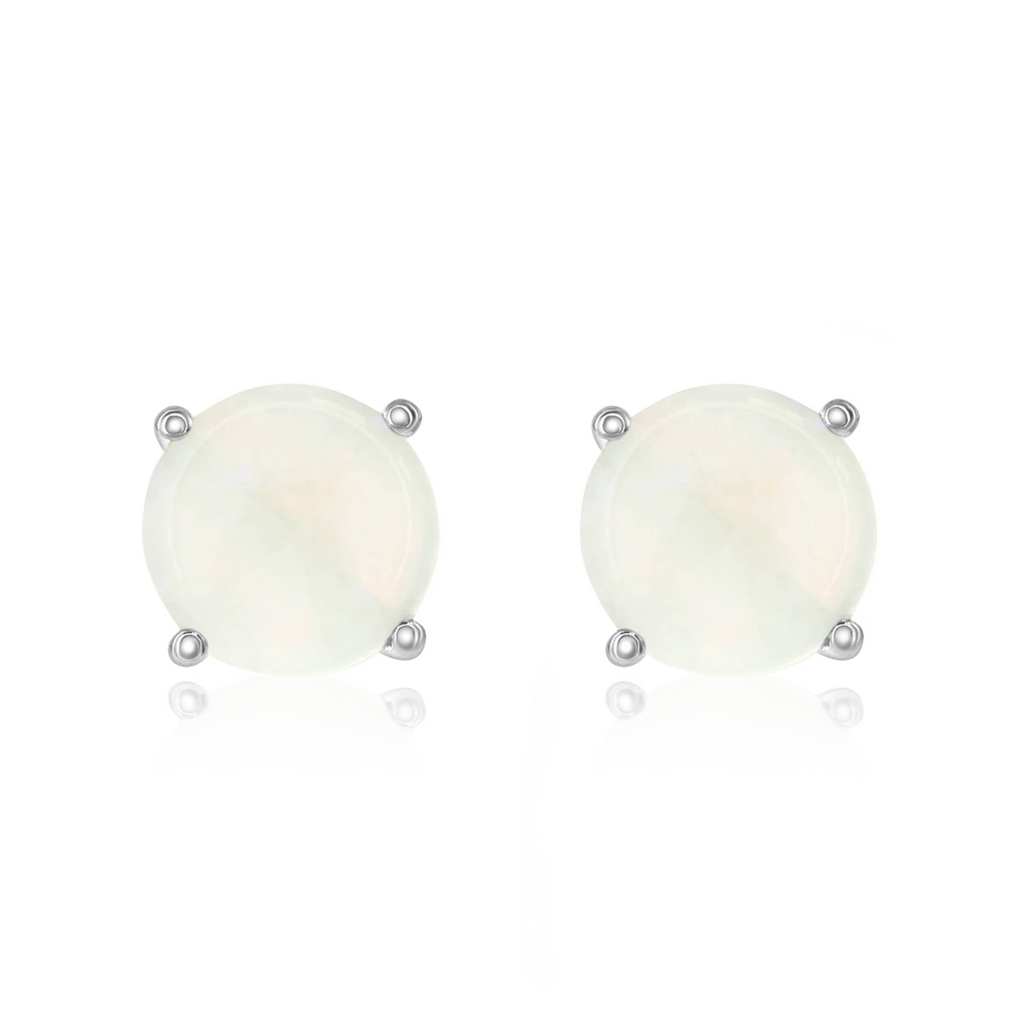 14k Gold Opal Stud Earrings by Smyth Jewelers
