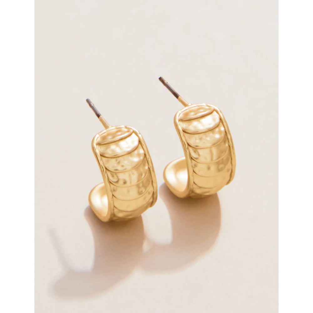 Stylish Spartina Karina Gold-Plated Hoop Earrings for Fashionable Wear