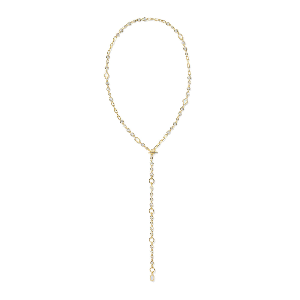 Kendra Scott Mini Elisa & Abbie Gold Strand Necklace - Delicate and Glamorous
