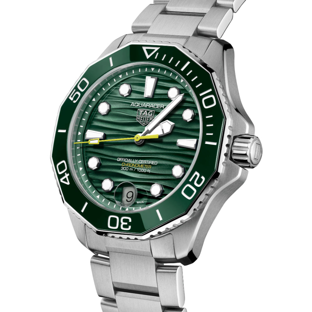 TAG Heuer Green Dial Aquaracer Professional 300 Automatic Date Watch