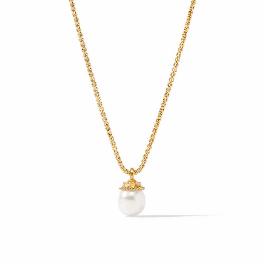 Julie Vos 24k Gold Plated Noel Solitaire Necklace with Hallmark