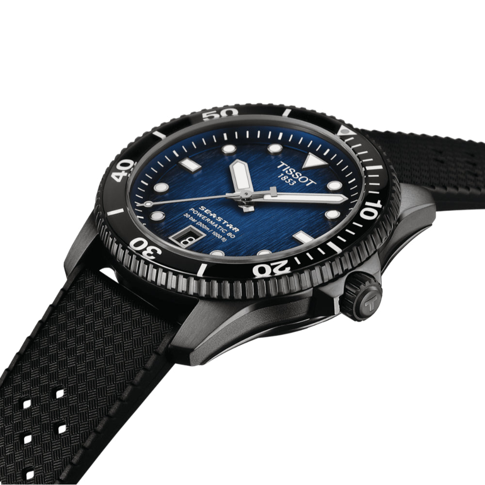 Tissot 40mm Seastar 1000 Automatic Watch with Powermatic 80 Movement - A Stylish and Functional Timepiece