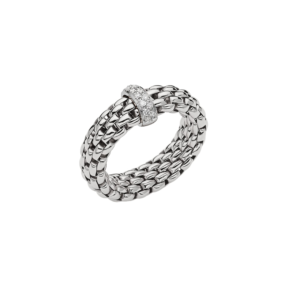 Fope 18k Gold Vendome Flex'It Diamond-Embedded Ring for Women