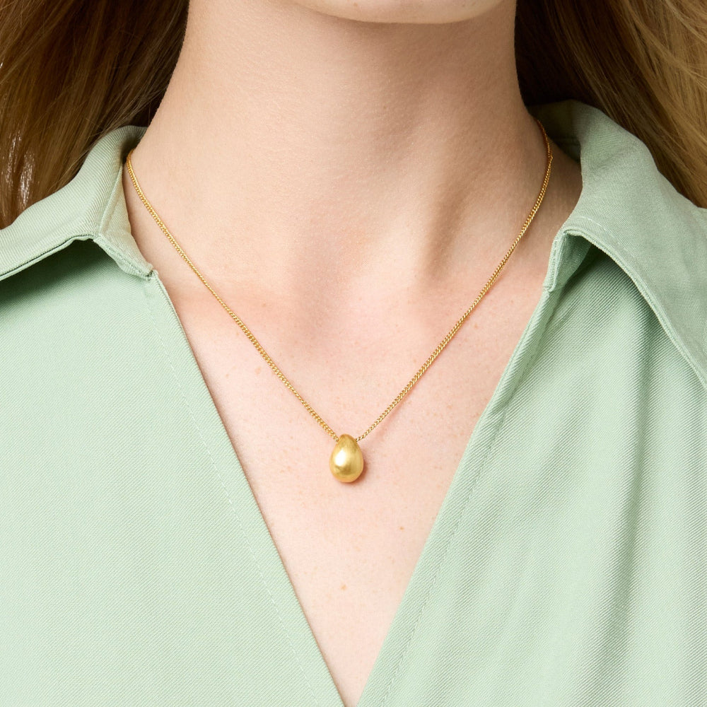 Julie Vos Delicate Wave-Style Gold-Plated Necklace for Women