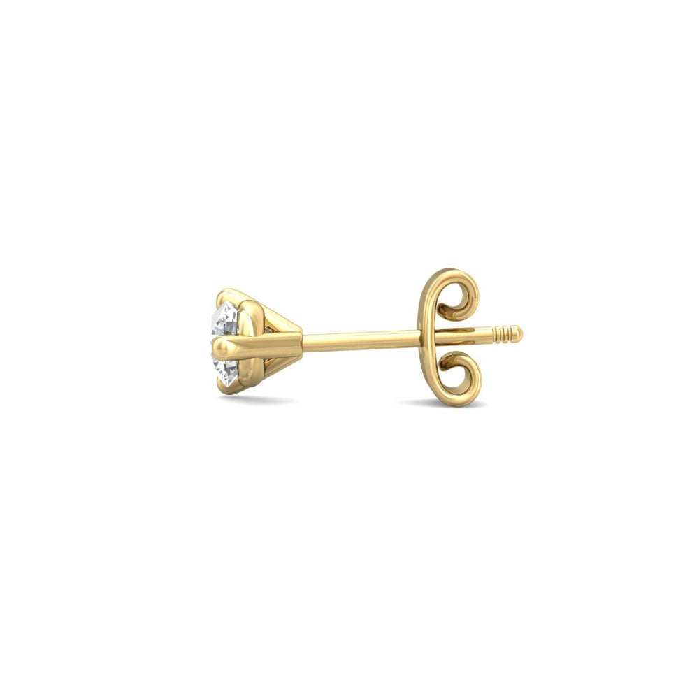 Smyth 18k Gold and Diamond Classic Stud Earrings - Exquisite Jewelry Pieces
