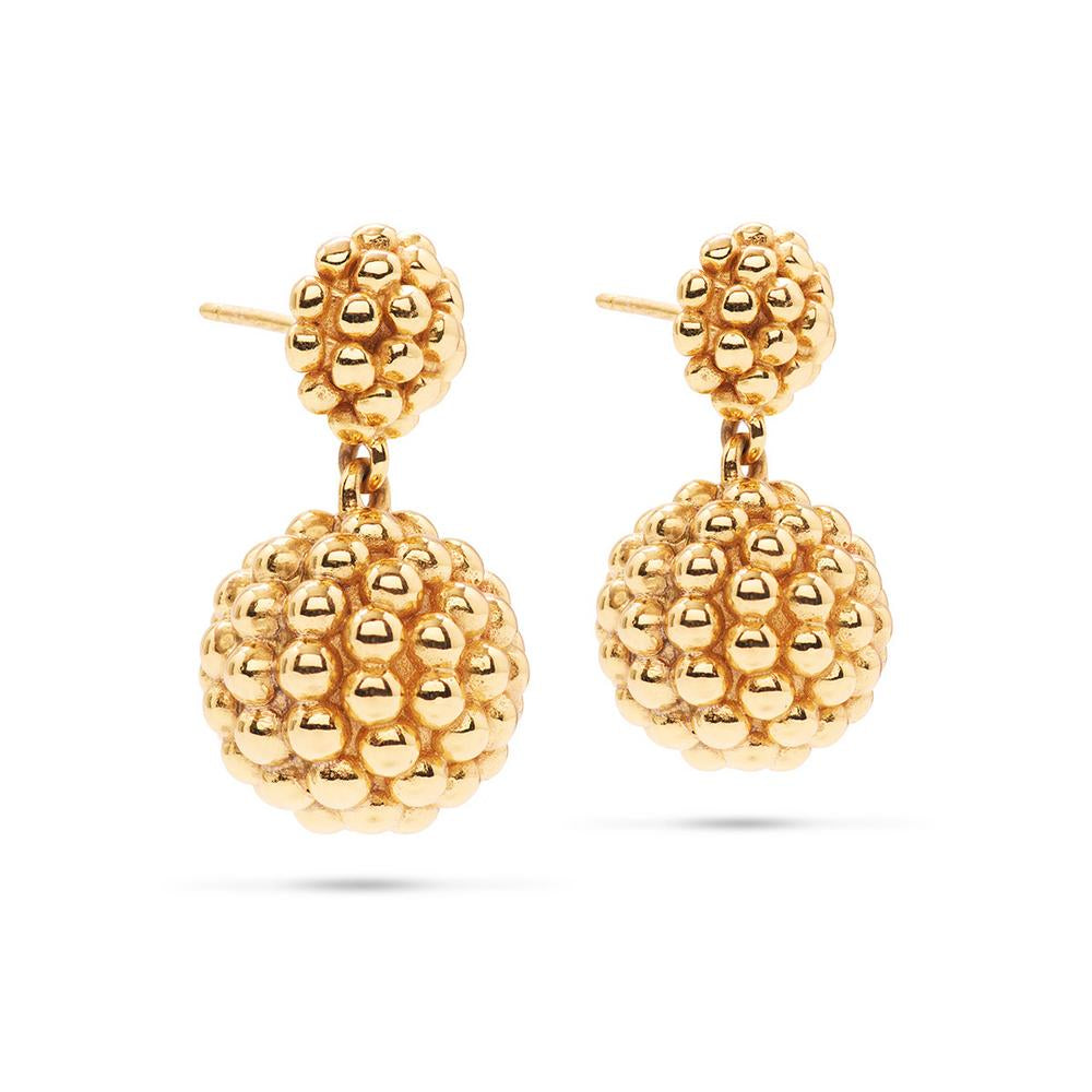 18K Gold-Plated Capucine de Wulf Berry Double Drop Earrings