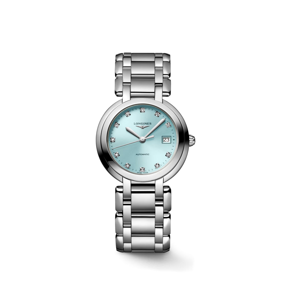 Longines Primaluna Ladies' 30mm Automatic Diamond-Embedded Wristwatch
