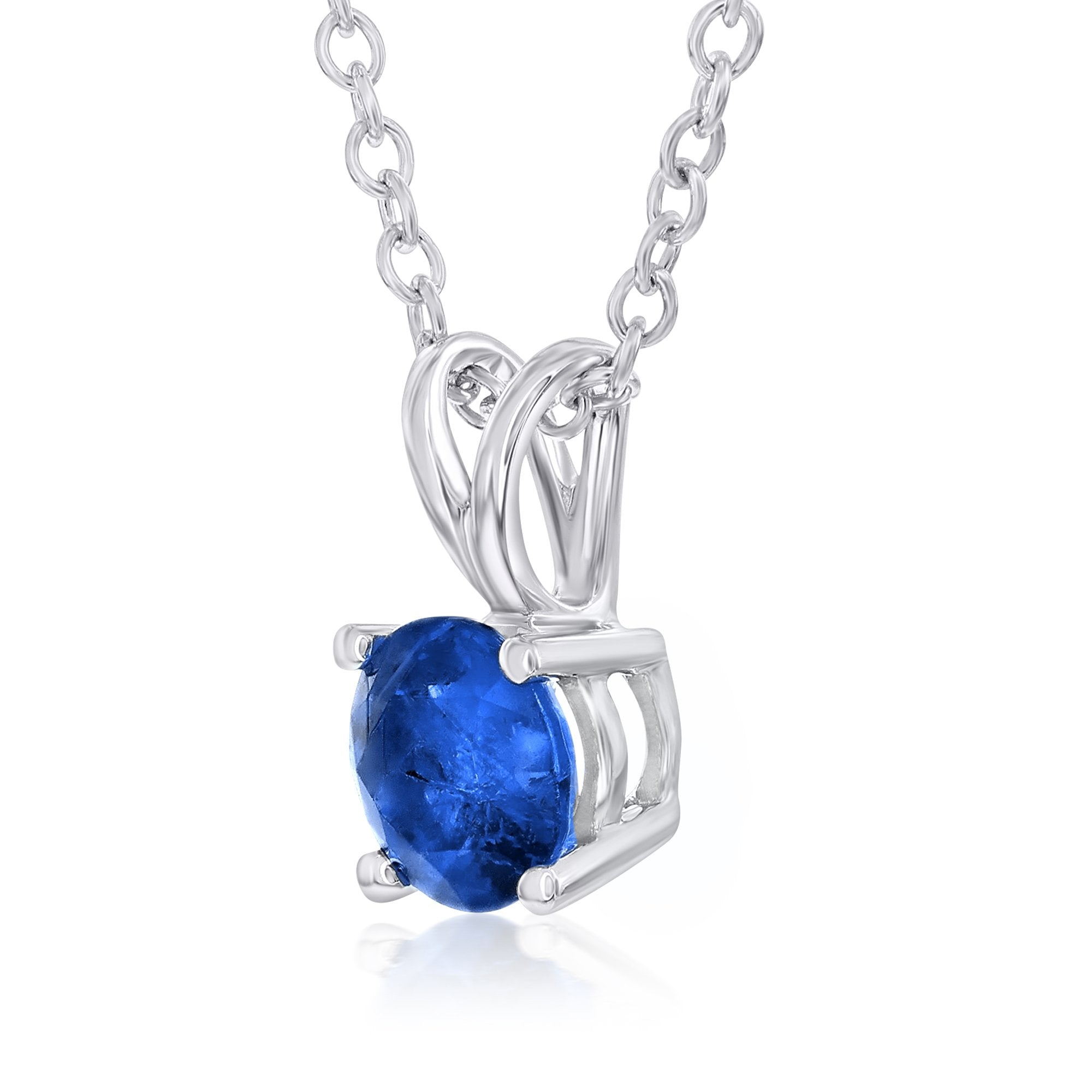 Smyth Jewelers Exquisite 14k Gold Sapphire Pendant Necklace for Women's Fashion Accessory