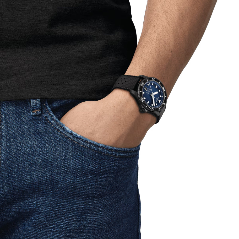 Tissot 40mm Seastar 1000 Automatic Watch with Powermatic 80 Movement - A Stylish and Functional Timepiece