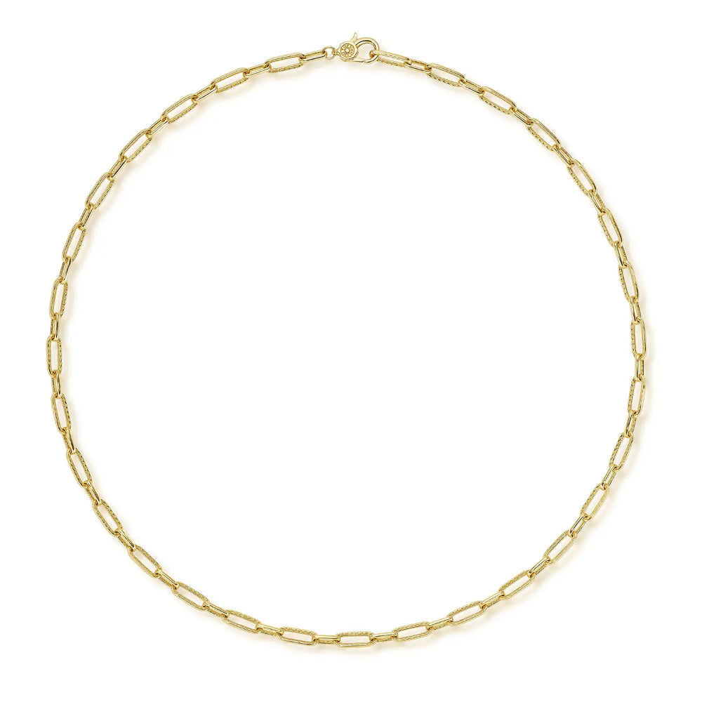 18k Yellow Gold Tacori Allure Petite Link Necklace - Elegant Design