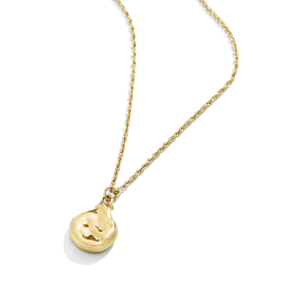 14kt Gold Vacuum Plated Spartina Burkes Freshwater Pearl Charm Beach Necklace