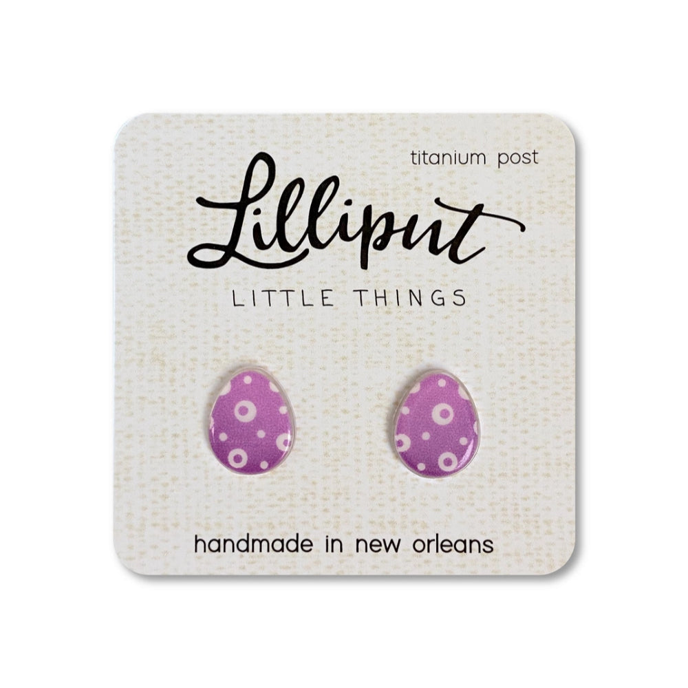 Lilliput Hypoallergenic Easter Egg Design Earrings for All - Day Wear