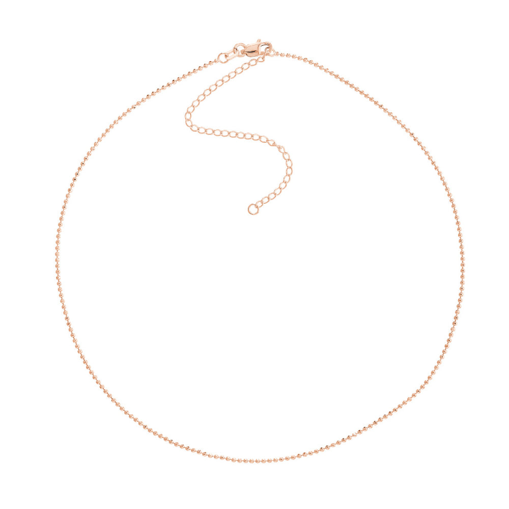 14R Adjustable Beaded Chain Necklace with 16 - inch Length