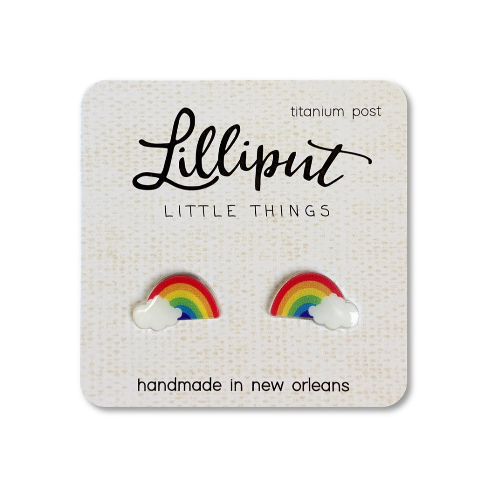 Charming Lilliput Brand Rainbow-themed Novelty Earrings for All-day Wear